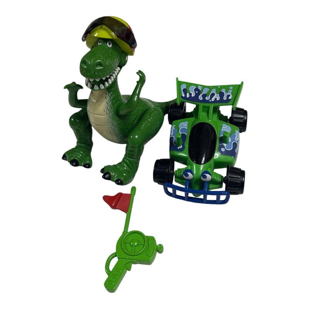 Disney Pixar's Toy Story and Beyond 2001 Racin’ Rex & R/C Mattel Toy Figures